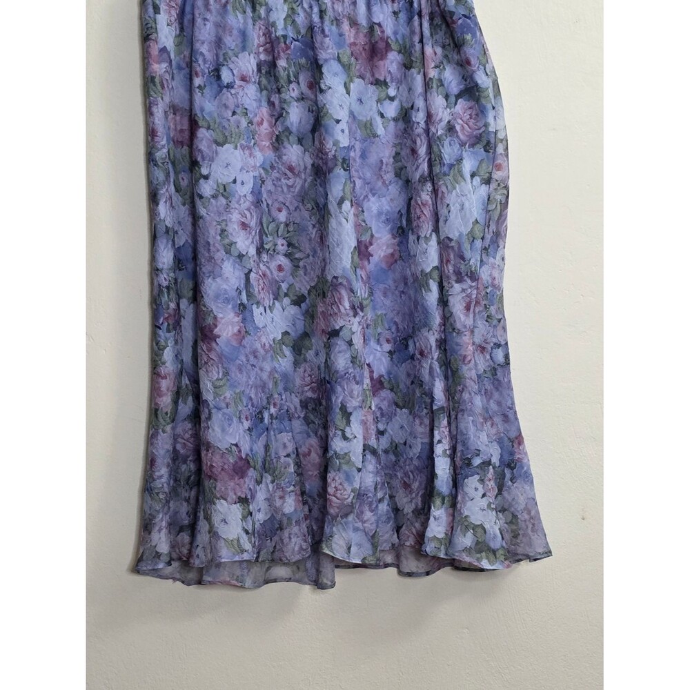 KSL (division of Karin Stevens) Lavender Floral Top